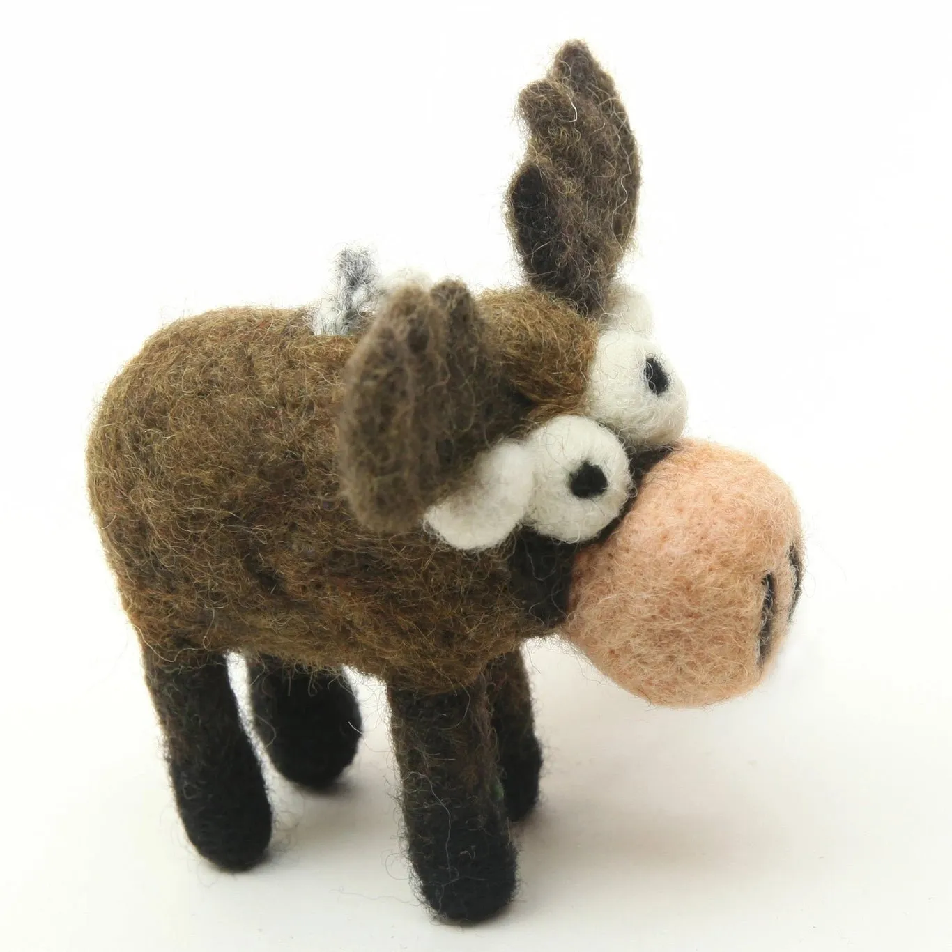 Moose Felt Ornament by Woolbuddy