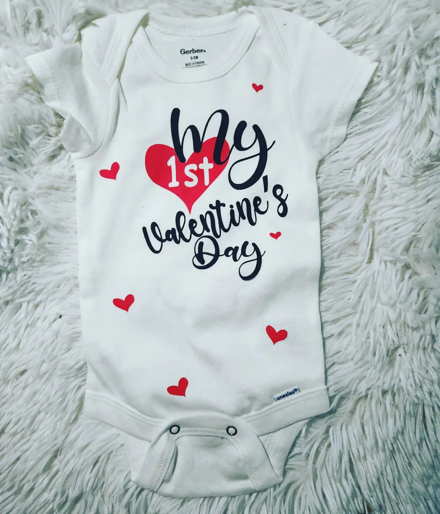 My first Valentines Day Onesie