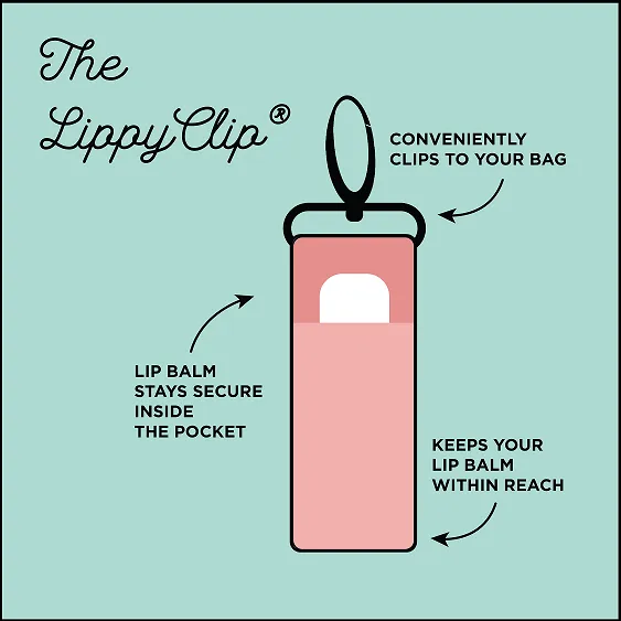 Pink Celestial LippyClip® - Lip Balm Holder for Chapstick