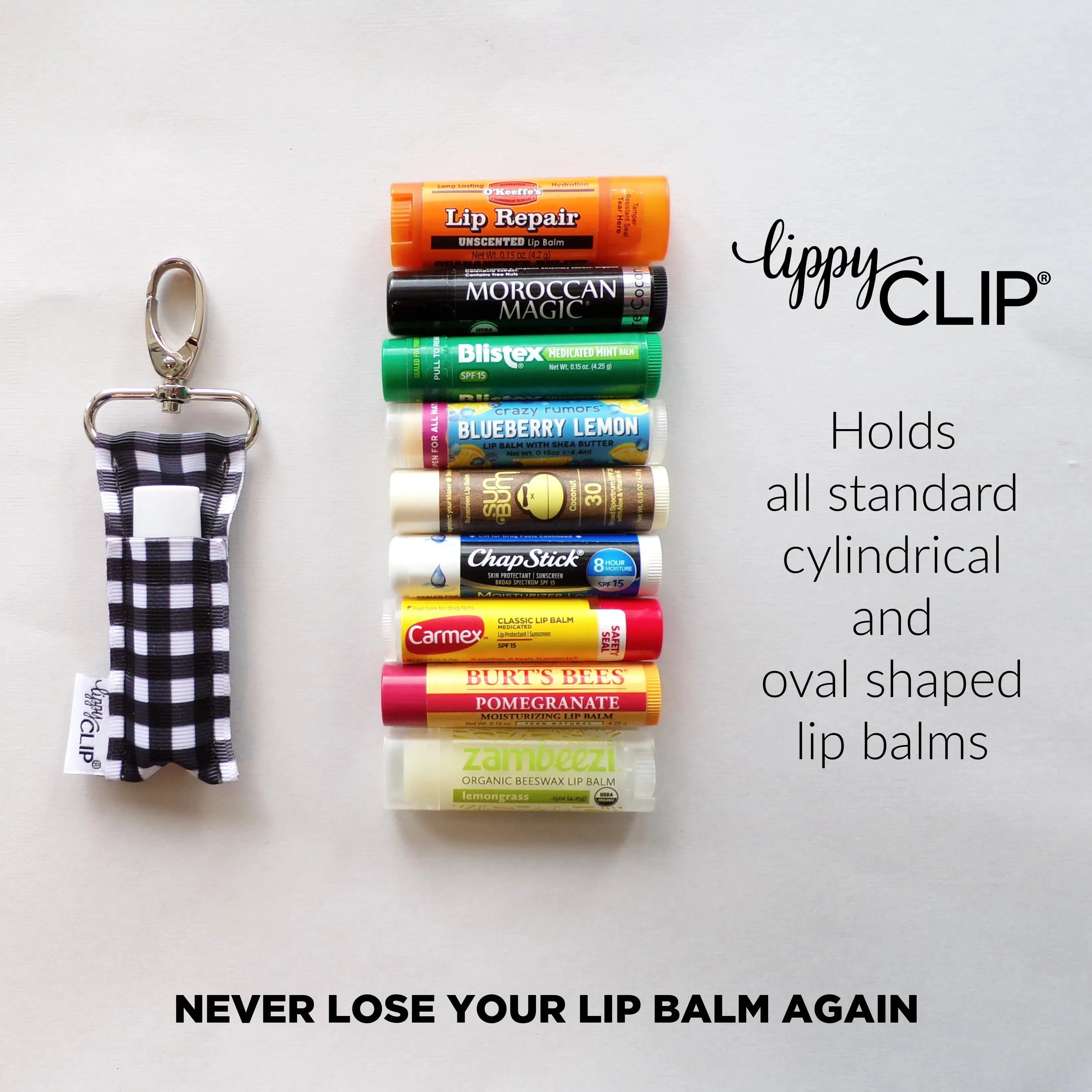 Pink Celestial LippyClip® - Lip Balm Holder for Chapstick