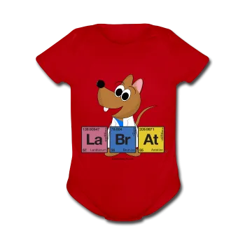 "Lab Rat Periodic Table" - Baby Short Sleeve One Piece