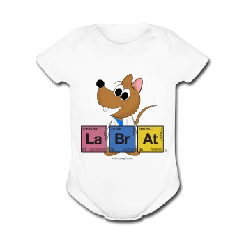 "Lab Rat Periodic Table" - Baby Short Sleeve One Piece