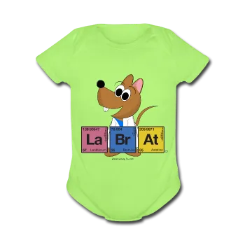 "Lab Rat Periodic Table" - Baby Short Sleeve One Piece