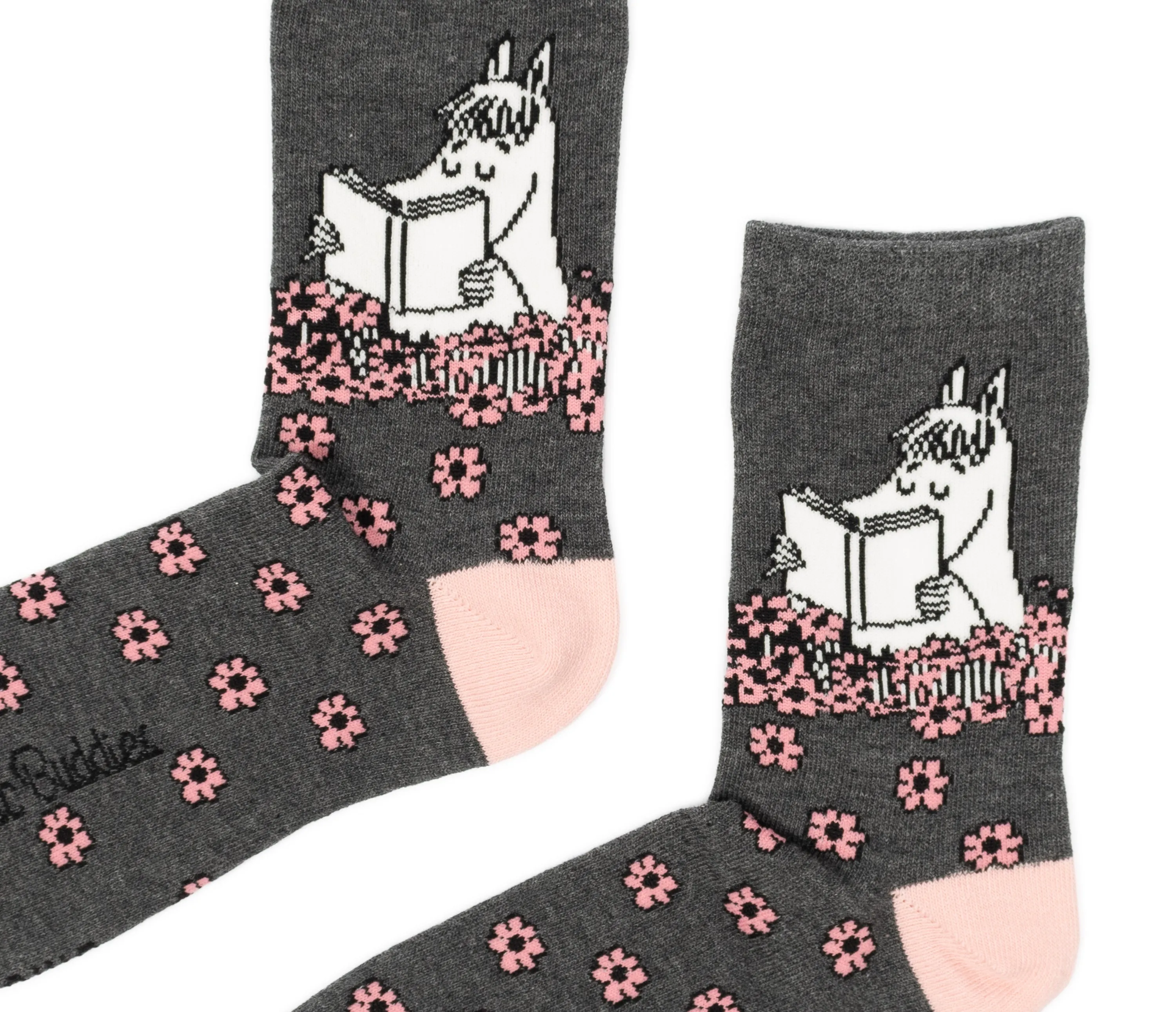 Snorkmaiden Reading Ladies Socks - Grey